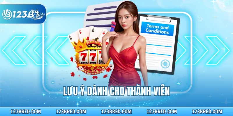Điều khoản và điều kiện - Tổng Hợp Các Quy Định Cần Tuân Thủ 3 Lưu ý dành cho thành viên