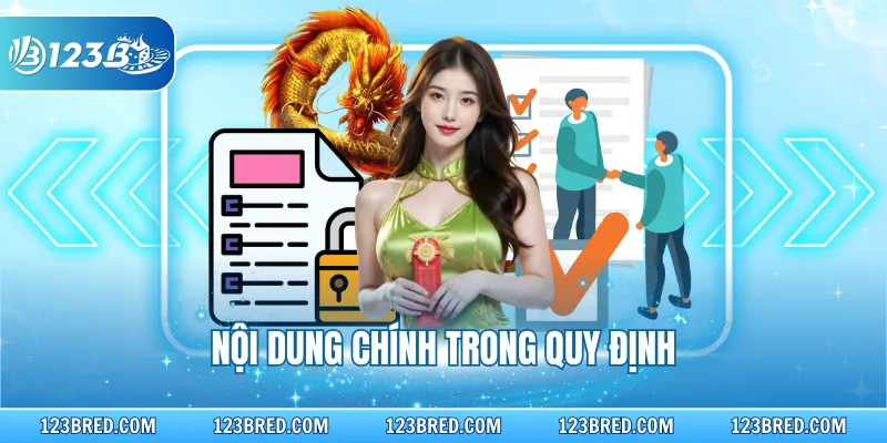 Điều khoản và điều kiện - Tổng Hợp Các Quy Định Cần Tuân Thủ 2 Nội dung chính trong quy định