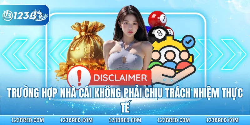Miễn Trách Nhiệm Và Những Điều Hội Viên 123B Cần Biết 2 Trường hợp nhà cái không phải chịu trách nhiệm thực tế